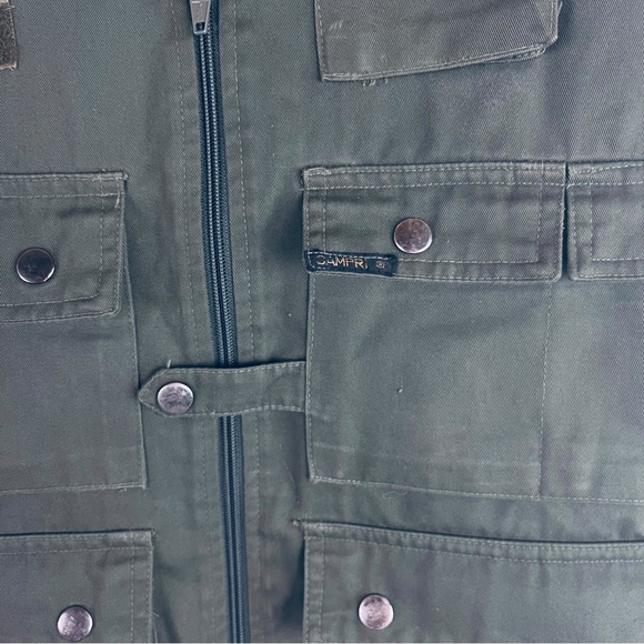 Vintage Campri Fishing/Hunting Vest - Army Green, Men's Size S - Picture 3 of 9